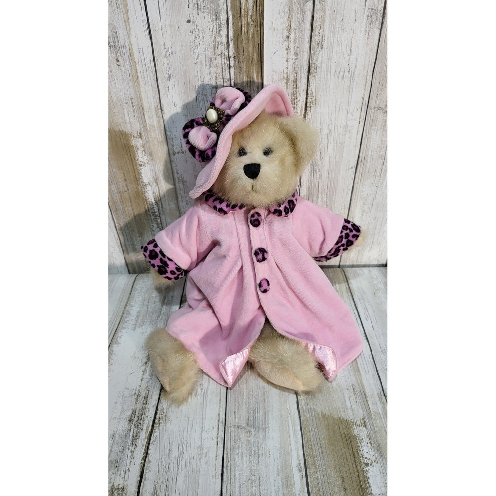 Heritage Collection Bear Channel Pink Dress Trim Coat and Matching Hat GANZ - Picture 11 of 11